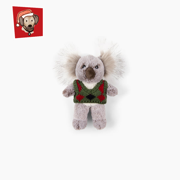 Fluff & Tuff Pops Koala plush dog toy with soft, durable fabric, reinforced stitching, and bright playful design for tossing, tugging, and snuggling.