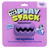 WAGLAB PlayStack The Squiggle Purple dog toy in retail packaging featuring a durable treat-dispensing enrichment toy designed for interactive play, mental stimulation, and boredom relief