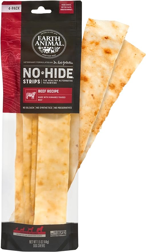 Earth Animal - No-Hide Dog Strips - Pack of 4