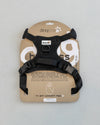DexyPaws Living My Best Life No Pull Dog Harness in retail packaging featuring a premium adjustable harness with front and back leash clips, reflective trim, breathable padding, and secure no-pull design for comfortable everyday walks.
