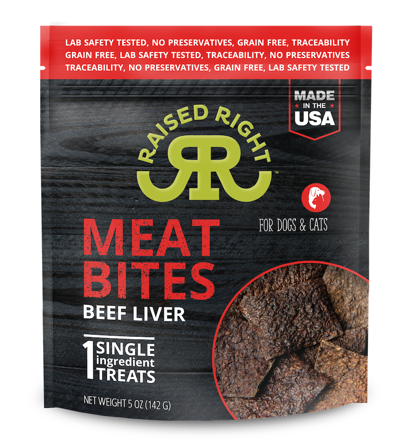 Raised Right Pets - Meat Bites - Beef Liver