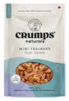 Crumps Mini Trainers Dog Treats - Duck with benefits like hypoallergenic and protein-rich.