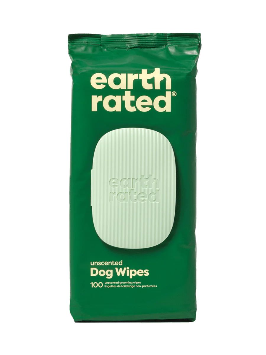 Earth Rated - Textured Pet Grooming Wipes