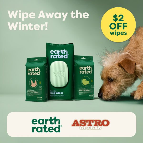 Wipe the winter away and save $2 on all earth rated wipes.