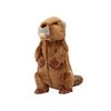 Fluff & Tuff Troy Beaver plush dog toy with reinforced mesh lining, soft exterior, and floppy tail, perfect for both cuddling and interactive play.