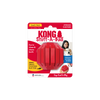 Front view of Kong stuff a ball dog toy, fun to chase and clean teeth.  Insert treats to extend play time