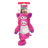 "Kong Cross Knots Pig - front view showcasing its adorable design with crossed legs and an animated face."