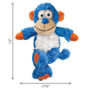 "Kong Cross Knots Monkey - Medium/Large size with detailed measurements displayed."