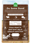 Nutritional information for Open Farm Pasture-Raised Lamb & Ancient Grains Dog Food, showcasing healthy, traceable ingredients for immune support.