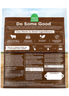 Back label of Open Farms Freeze Dried Raw Dog Food highlighting lamb-based, nutrient-rich formula for vibrant health.