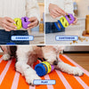 WAGLAB PlayStack Spinner modules snapping together to create customizable enrichment combinations that challenge dogs with interactive treat-dispensing problem-solving fun