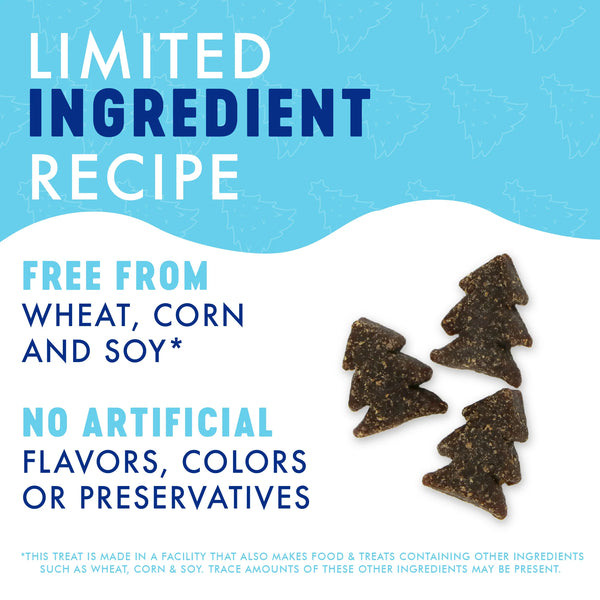 Image showing Finley’s Sleigh Ride Snacks as a limited-ingredient, all-natural holiday treat for dogs, crafted with wholesome ingredients like lamb and sweet potato.