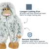 Tall Tails 14” Yeti Plush Dog Toy with squeaker sewn into a separate pouch, reinforced mesh for longer-lasting fun, and eco stuffing from recycled bottles.