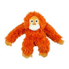 Tall Tails 14” Orangutan Plush Dog Toy with rope interior, reinforced mesh fabric, and soft plush exterior for durable tugging, safe squeaking, and snuggling.