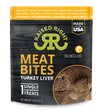 Raised Right Meat Bites - Turkey Liver: Image displaying the turkey liver meat bites, highlighting their premium quality and single-ingredient composition.