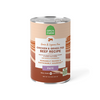 Front view of Open Farm Chicken & Beef Pâté can, featuring ethically sourced chicken and beef with non-GMO ingredients.
