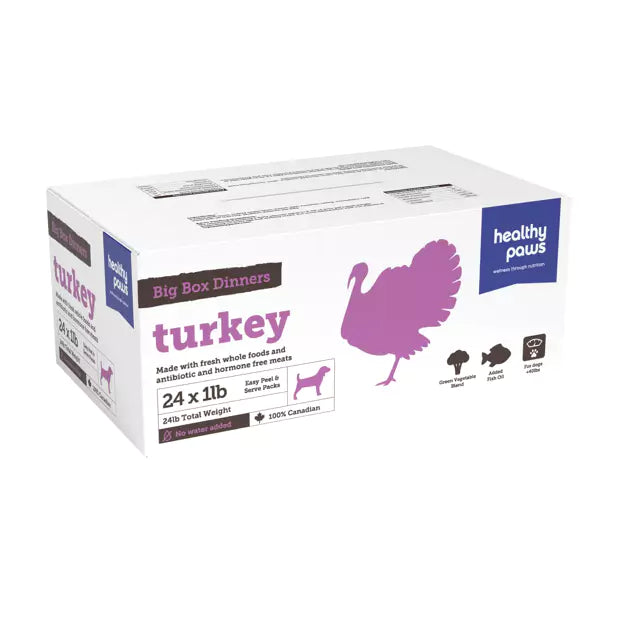 Healthy Paws Raw - Complete Turkey Dinners