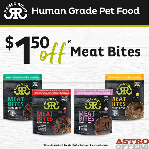 Raised Right Pets - Meat Bites - Turkey Liver Dog Treats