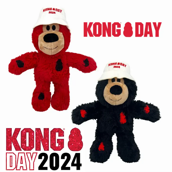 Limited Edition KONG Day Wild Knots Bears Durable Dog Toy