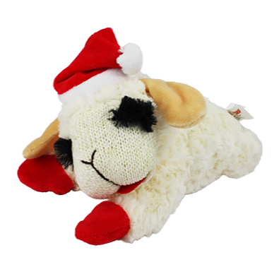 Multipet Holiday Lamb Chop with Santa Hat