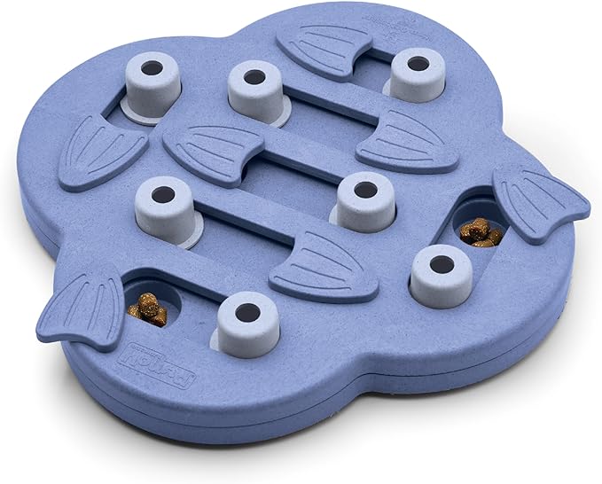 An image of the Nina Ottosson by Outward Hound Hide n' Slide Dog Toy, showing its intricate design and puzzle features.