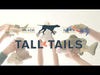 Video of Tall Tails Animated Plush Toy line showing dogs engaging with toys featuring twitchy movement, squeakers, and soft plush fabric for sensory enrichment.