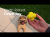 Keep your dog entertained and engaged with the Earth Rated Fetch Toy. Designed for erratic bouncing and unpredictable movement, this toy makes playtime exciting, keeping dogs mentally stimulated and physically active. Its unique shape not only makes it easy to throw and pick up, but it also allows for better airflow when your dog carries it. Whether on land or in water, the bright yellow colour makes it easy for dogs to spot, ensuring no game of fetch is interrupted.