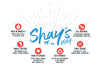 Image showing all the benefits of Shay's Way products.  Featuring all natural, food grade, single species that are rich in Omega 3 dog food topper