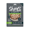 Front view of Shay's Ways Herring Meal Topper package showcasing its all-natural, human-grade herring content.