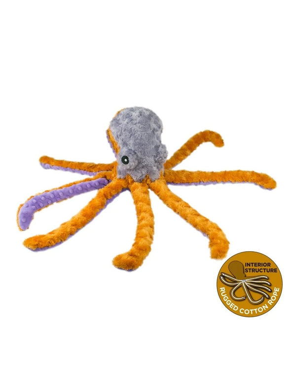 image of Tall Tails Rope Body Plush Toys showing rope interior and eco-friendly stuffing that adds strength, safety, and sustainable dog fun.