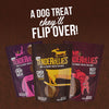 Image displaying all three flavors of Fromm Tenderollies Dog Treats: Bac'n Chedd-a-Rollie, Chick-a-rollie & Beef-a-rollie flavours
