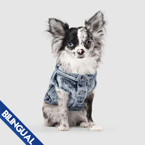 CANADA POOCH - Downtown Denim Vest - Blue