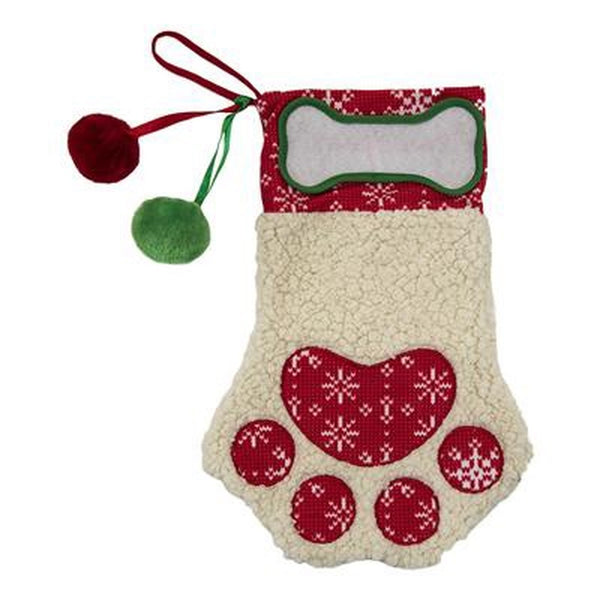 Holiday Dog Stocking - Paw Print