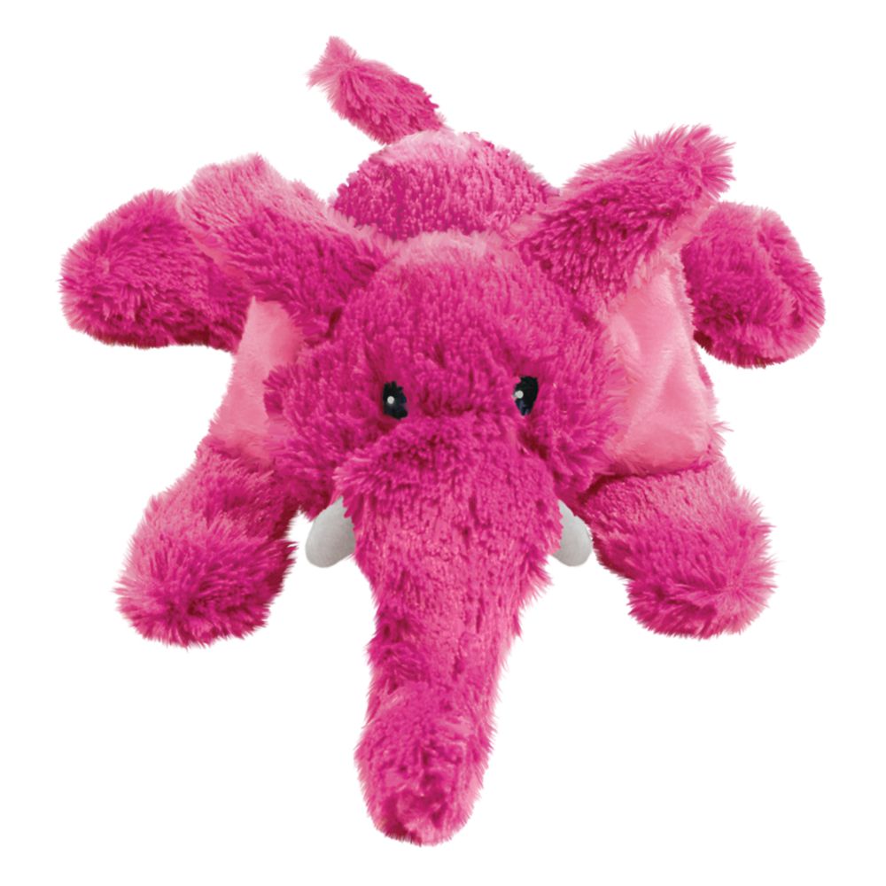 KONG Cozie™ Elmer Elephant plush dog toy with soft, durable design.