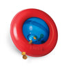 KONG Gyro treat-dispensing toy with spinning orb and sturdy ring, perfect for mentally stimulating play and rewarding treats.