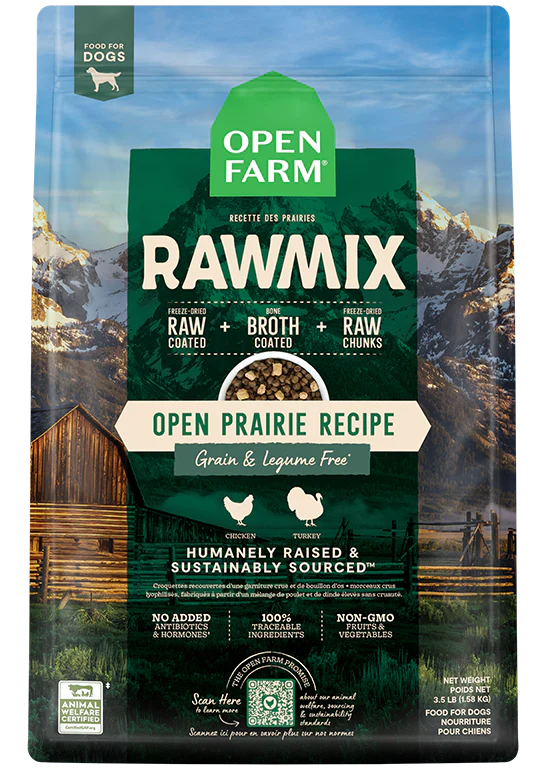Open Farm Grain & Legume Free RawMix - Open Prairie (Chicken & Turkey)