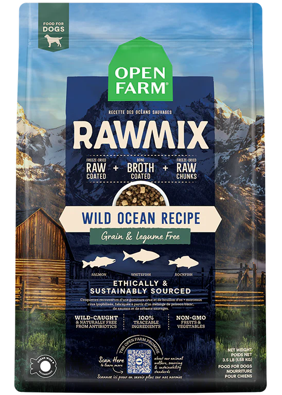 Open Farm Grain & Legume Free RawMix - Wild Ocean (Salmon, Whitefish & Rockfish)