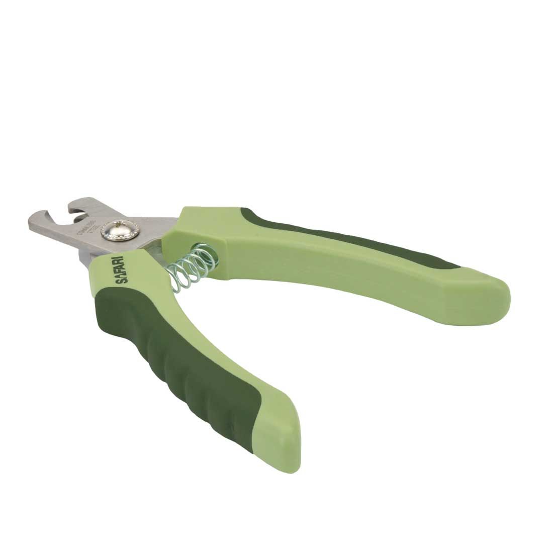 The Safari Professional Dog Nail Trimmers are crafted from high-quality stainless steel for long-lasting sharpness and precise cuts. Designed with a non-slip ergonomic handle, these trimmers provide maximum control and comfort. The double-bladed cutter with a tension spring ensures a clean and even trim, while the built-in safety stop helps prevent over-cutting, making nail care safer for your pet. Ideal for pet parents and professional groomers, these nail trimmers are a must-have for stress-free grooming.