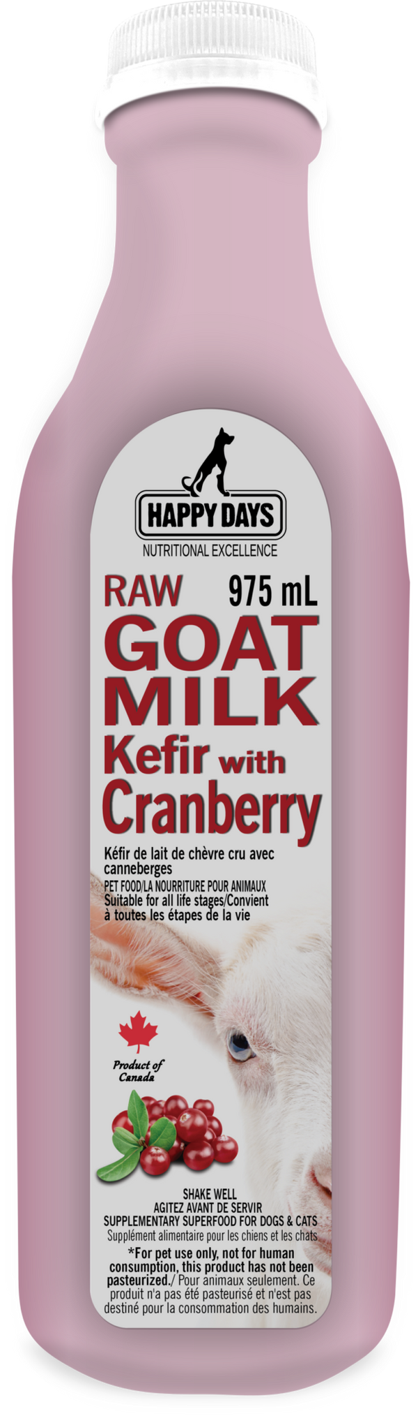 Happy Days - Frozen Raw Goat Milk Kefir With Cranberry