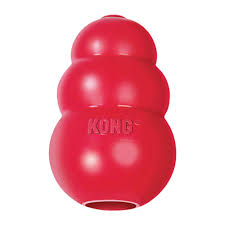 Image of the Kong Classic showcasing its iconic shape and durable natural rubber material.